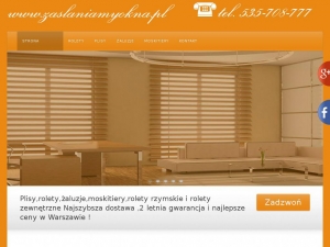 Rolety zewnętrzne, Warszawa - rolety do domu i firmy